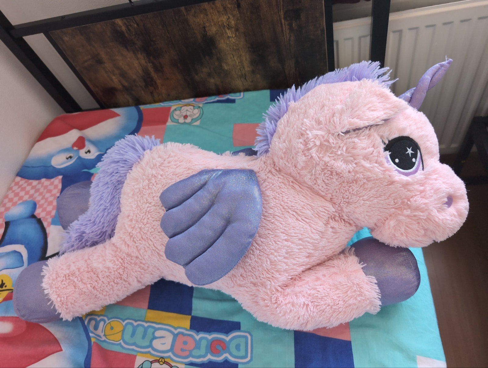 Grote Roze Eenhoorn Knuffel met Vleugels, Kinderen en Baby's, Speelgoed | Knuffels en Pluche, Ophalen, Eenhoorn, Zo goed als nieuw