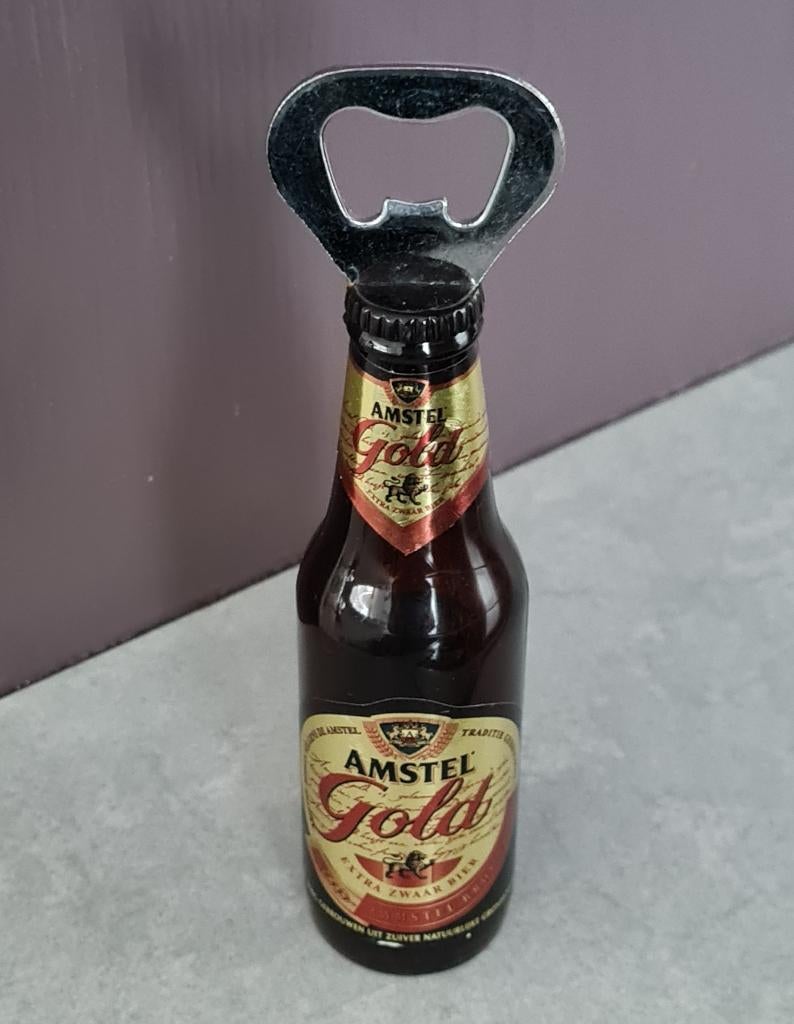 Amstel Gold flesopener, Ophalen of Verzenden, Zo goed als nieuw, Flesopener, Amstel