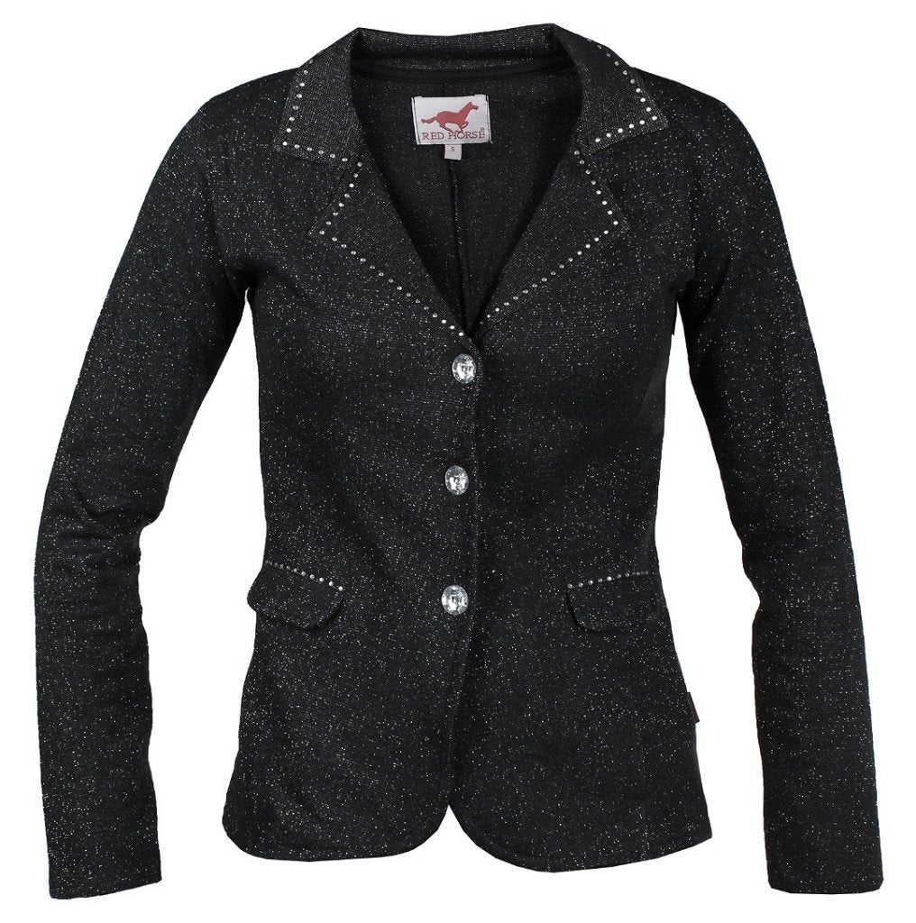 Wedstrijdjas Pirouette Glitter Zwart 128,140,152,164 en 176, Kinderen, Dressuur, ., Red Horse