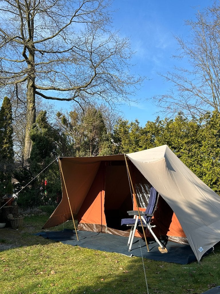 Randstad Bunzing katoenen piramidetent, Caravans en Kamperen, Tenten, Ophalen, Gebruikt, Tot en met 4
