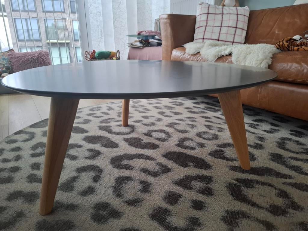 Salontafel 90cm doorsnee, 40cm hoog, Ophalen, Kunststof, 50 tot 100 cm, Rond