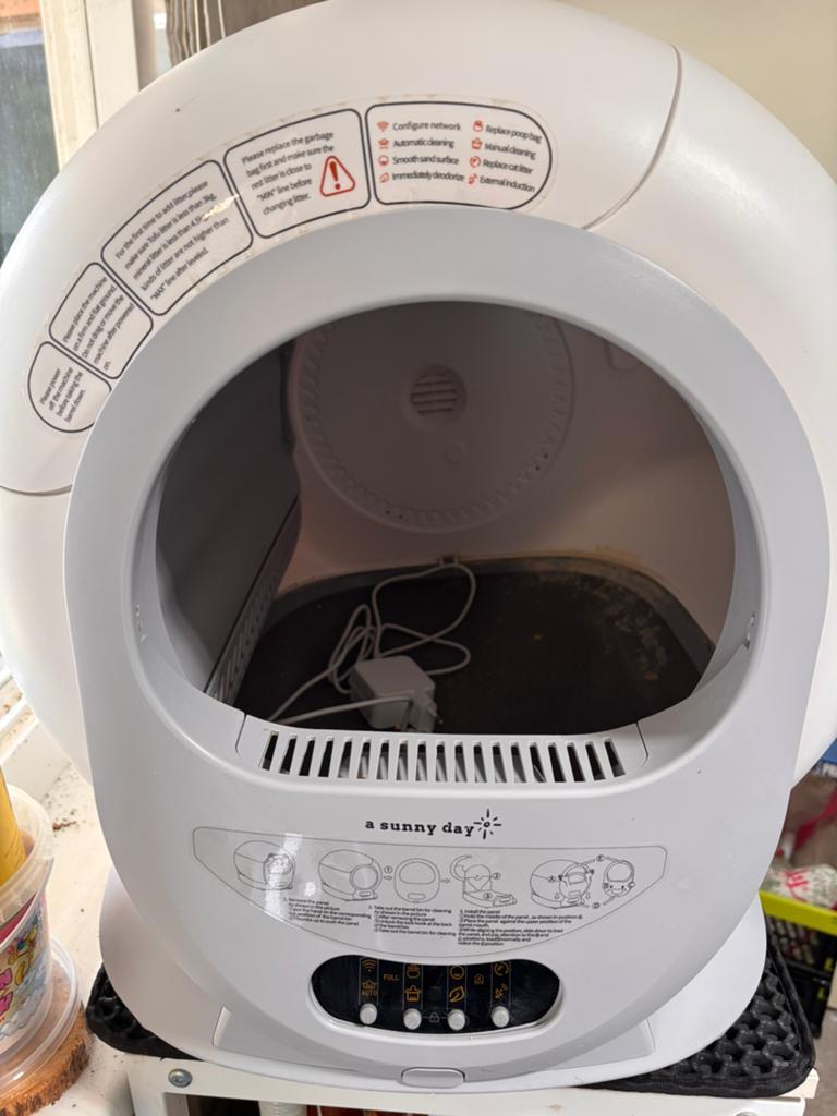 Automstische kattenbak, Ophalen of Verzenden, Gebruikt
