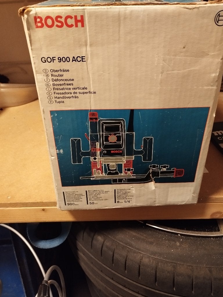 Bosch bovenfrees 0GOF 900 ACE Professional Blauw, Ophalen of Verzenden, Zo goed als nieuw, Bovenfrees, Bosch