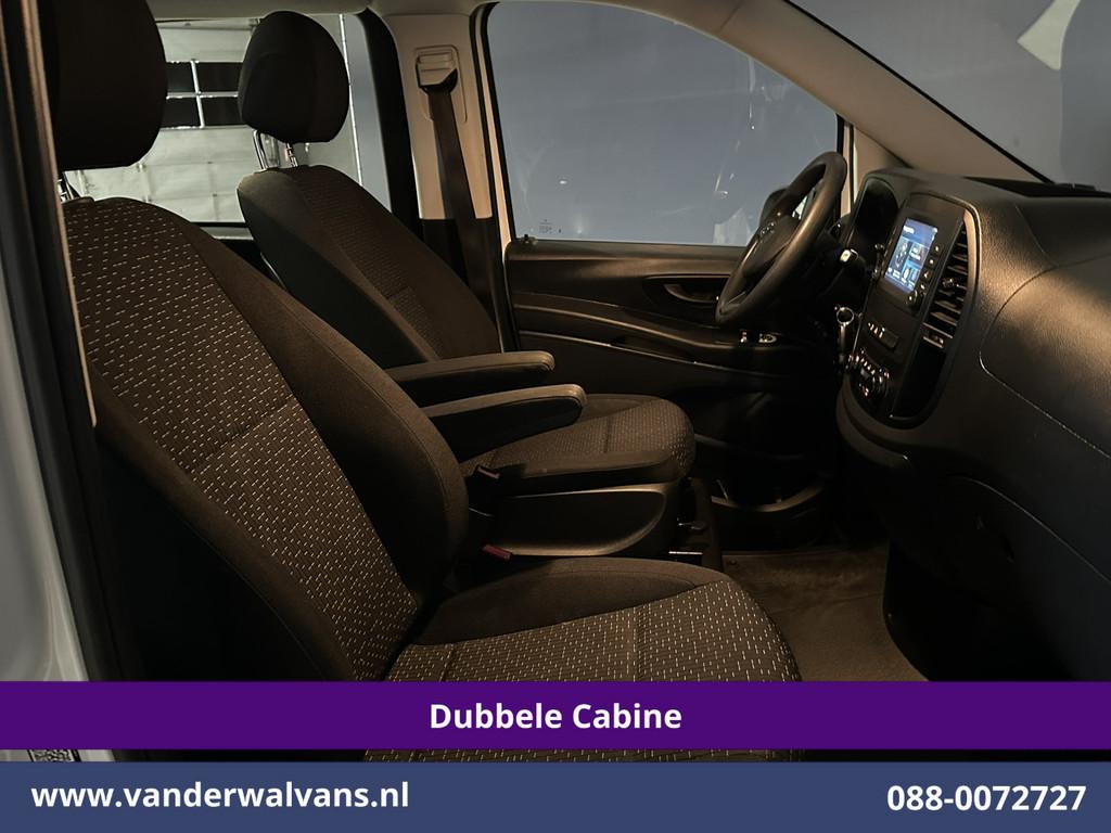 Mercedes-Benz Vito 116 CDI 164pk Automaat L3H1 Dubbele Cabin, Auto's, Bestelauto's, Gebruikt, 4 cilinders, 2500 kg, Wit