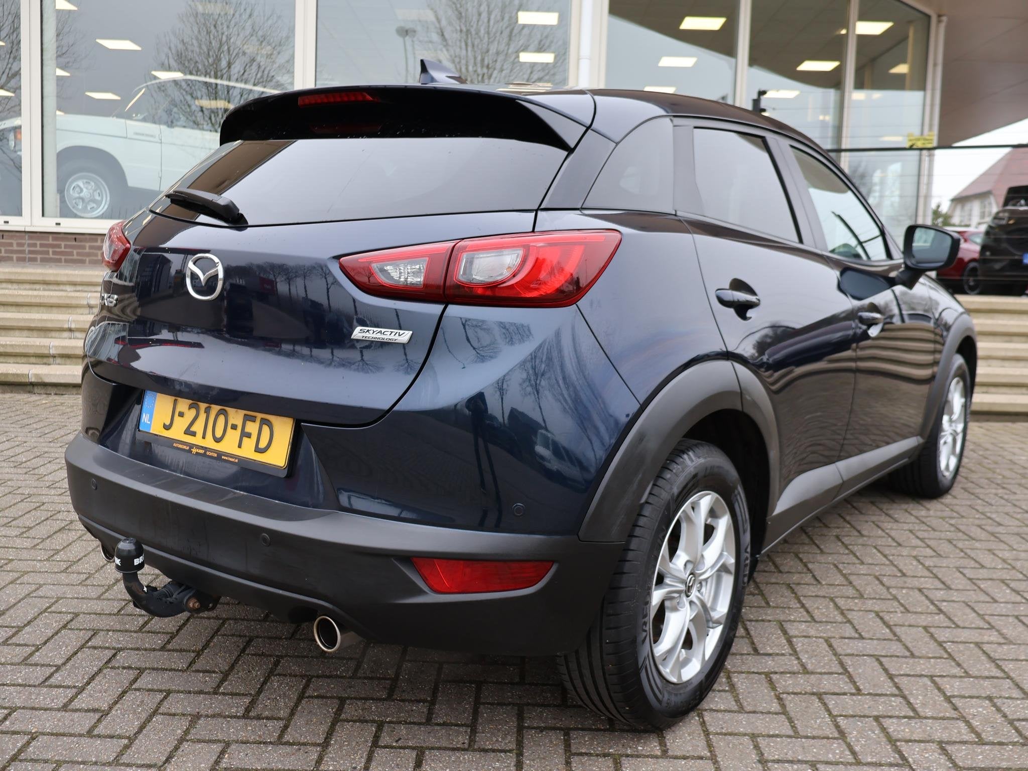 Mazda CX-3 2.0 SKYACTIV-G 120 AUT. + TREKHAAK | STOELVERW. |, Auto's, Mazda, 1998 cc, Stof, 4 cilinders, Blauw
