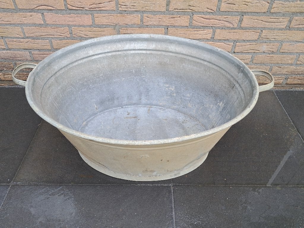 Mooie Grote Zinken Teil, Ophalen, Gebruikt, Metaal, 30 tot 60 cm