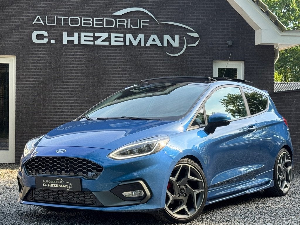 Ford Fiesta 1.5 200PK ST-3 PERFORMANCE MAXTON 1E EIG DEALERO, Voorwielaandrijving, Gebruikt, Zwart, 4 cilinders