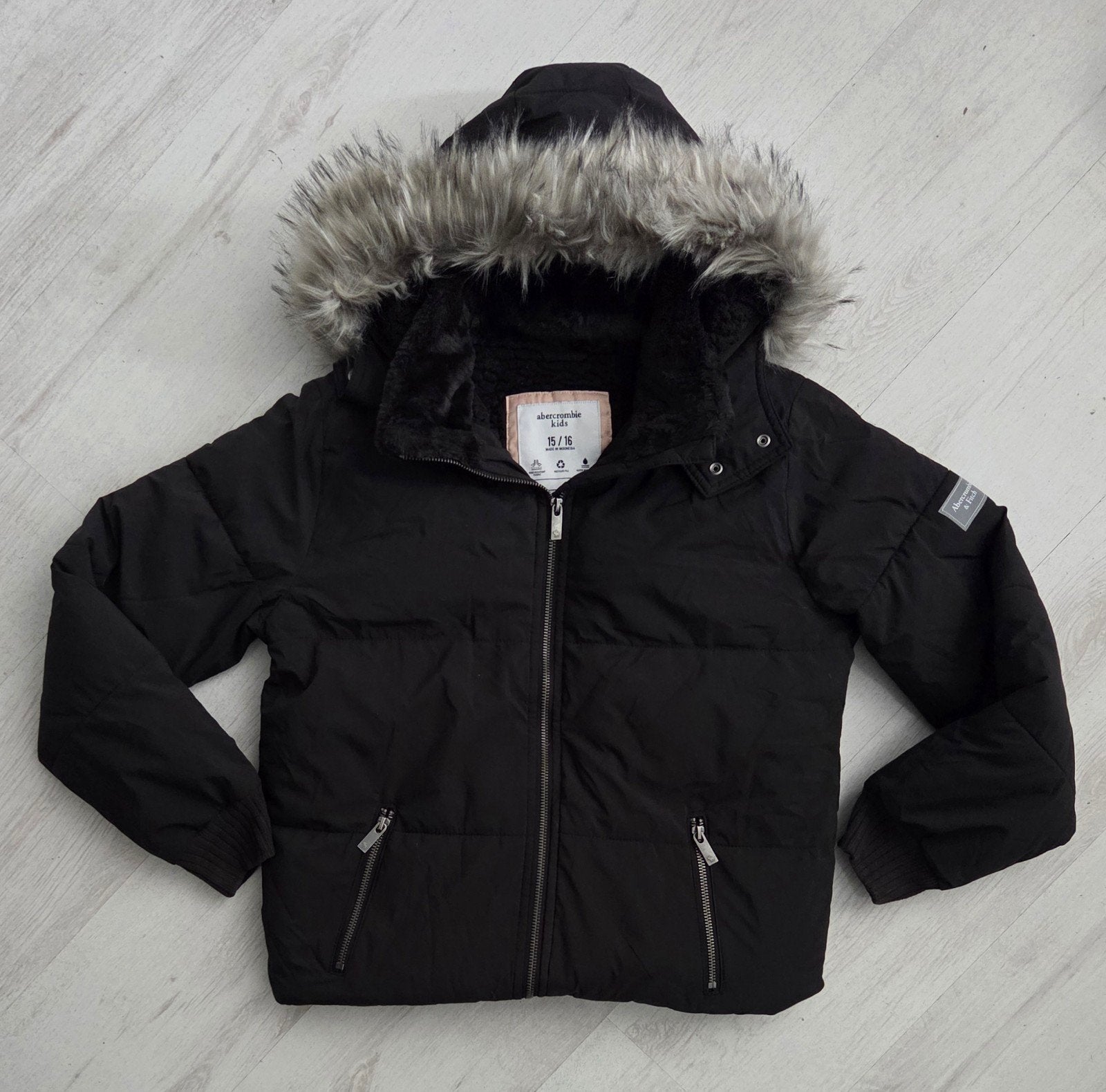 Abercrombie & Fitch winterjas maat 158/164, Meisje, Abercrombie & Fitch, Ophalen of Verzenden, Zo goed als nieuw