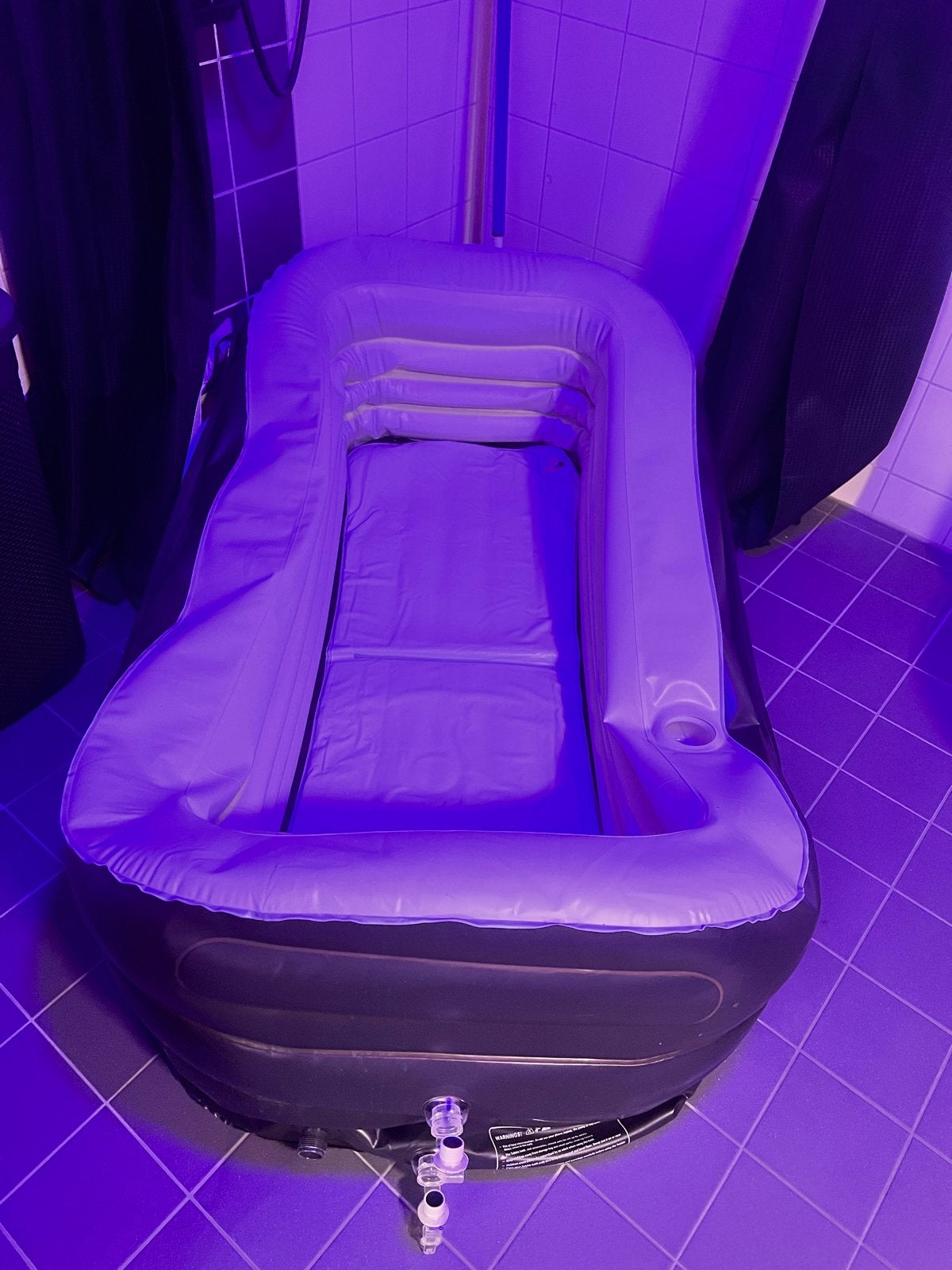Opblaasbare Tubble Cuzzi Jacuzzi met bubbelmachine, Tuin en Terras, Ophalen, Gebruikt