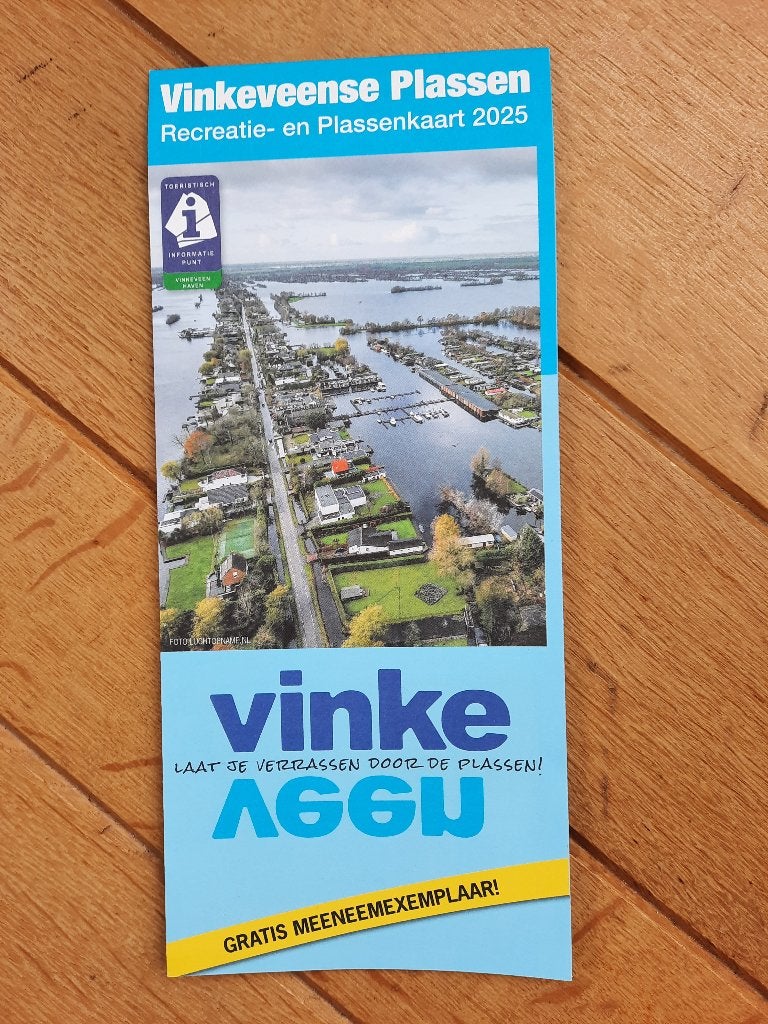 Vinkeveense Plassen Recreatie- en Plassenkaart 2025, Ophalen of Verzenden, Europa, Reisgids of -boek, Overige merken