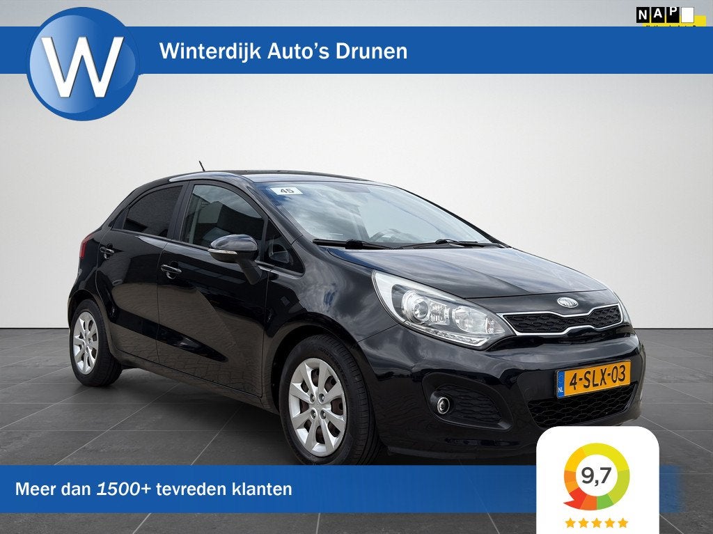 Kia Rio 1.2 CVVT Plus Pack Airco|5Deurs|LED|NAP Auto, Auto's, 21 km/l, Euro 5, 450 kg, USB
