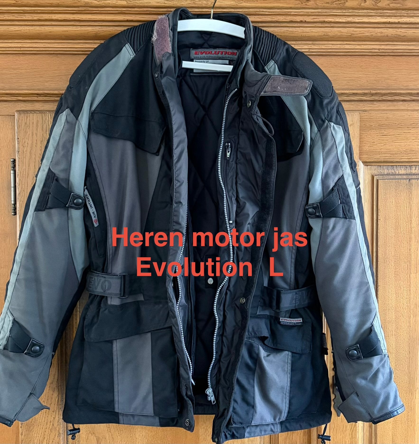 Motorjas Evolution L & Grid XL - Heren & Dames, Motoren, Kleding | Motorkleding, Ophalen, Tweedehands, Dames, Jas | textiel