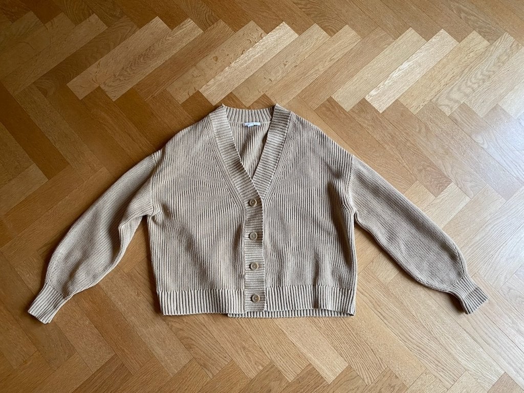 Dik beige katoenen vest van COS, maat M, Kleding | Dames, Maat 38/40 (M), COS, Beige, Ophalen of Verzenden
