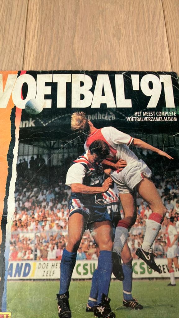 Panini voetbal 91 nl, Ophalen of Verzenden, Gebruikt, Overige binnenlandse clubs, Poster, Plaatje of Sticker