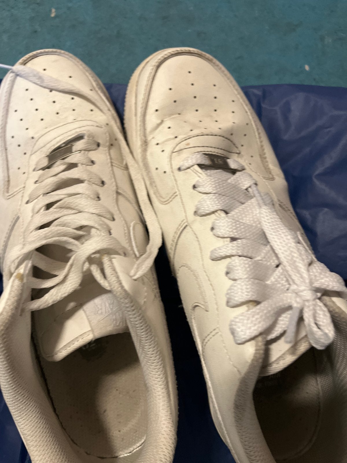 Witte Nike Air Force 1 Sneakers, Ophalen of Verzenden, Gedragen, Wit, Sneakers of Gympen