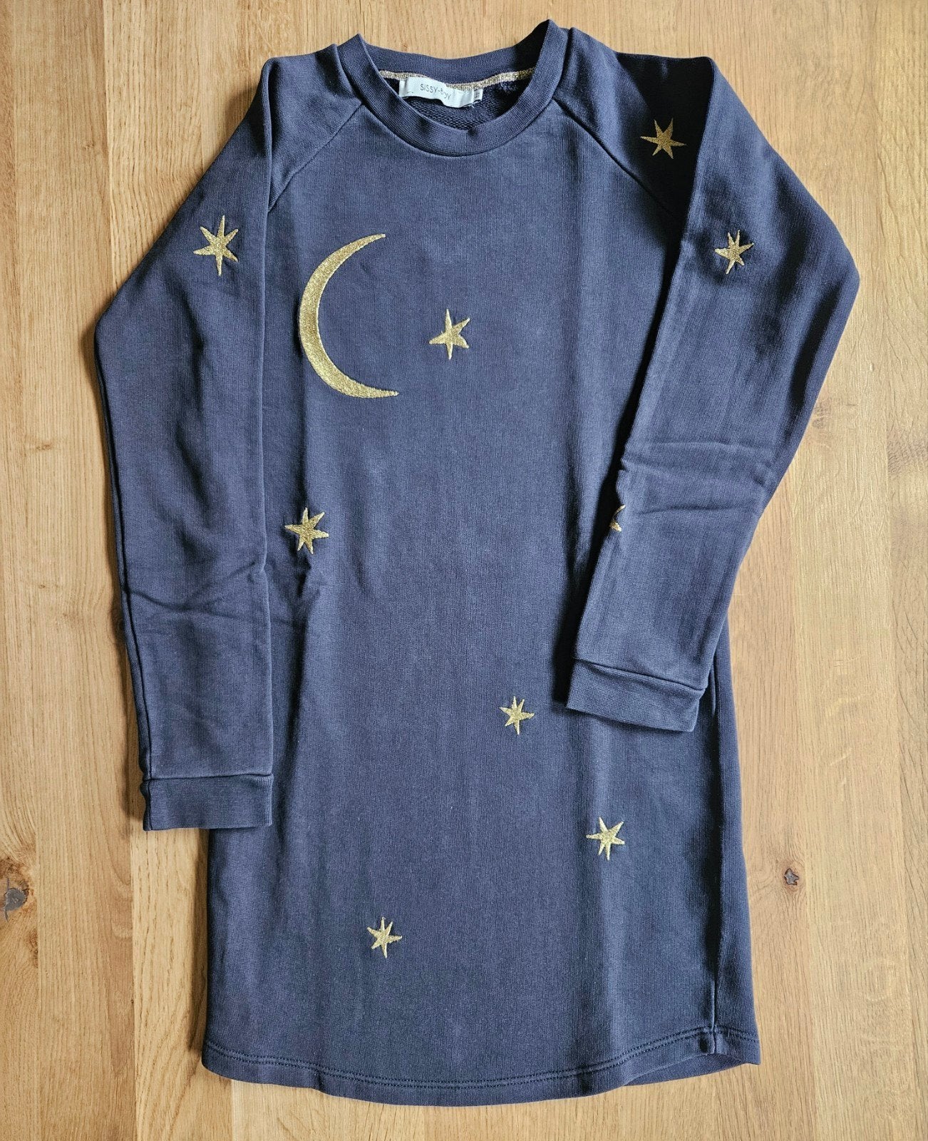SissyBoy jurk donkerblauw met goud MAAT 134-140, Gebruikt, Sissy Boy, Jongen of Meisje, Ophalen of Verzenden