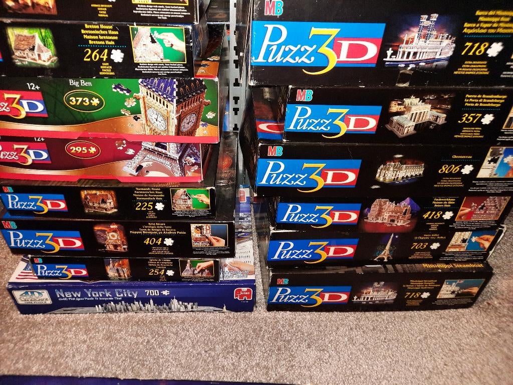 Stapel puzz3d 3d puzzels wrebbit, Ophalen of Verzenden, 500 t/m 1500 stukjes, Zo goed als nieuw, Rubik's of 3D-puzzel