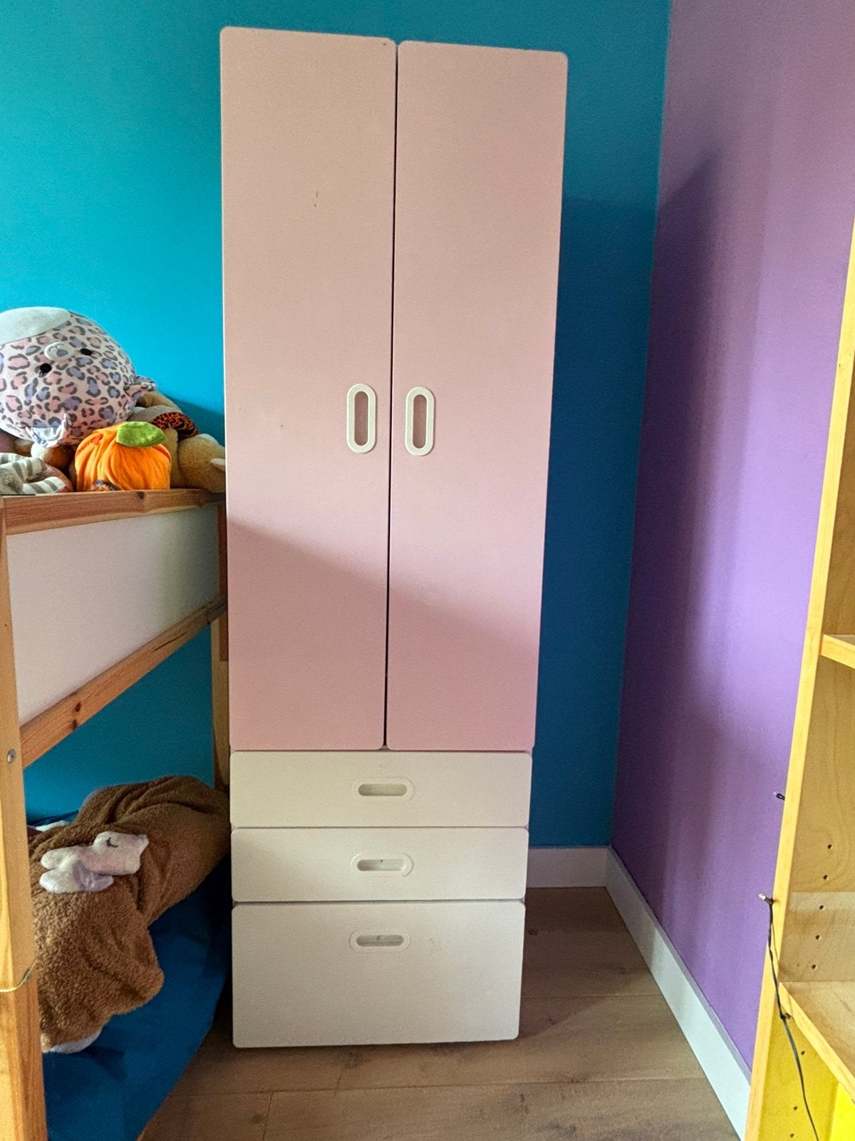 Ikea Stuva / smastad kledingkast. Roze wit, Kinderen en Baby's, Ophalen, Minder dan 75 cm, 50 tot 70 cm, 105 cm of meer