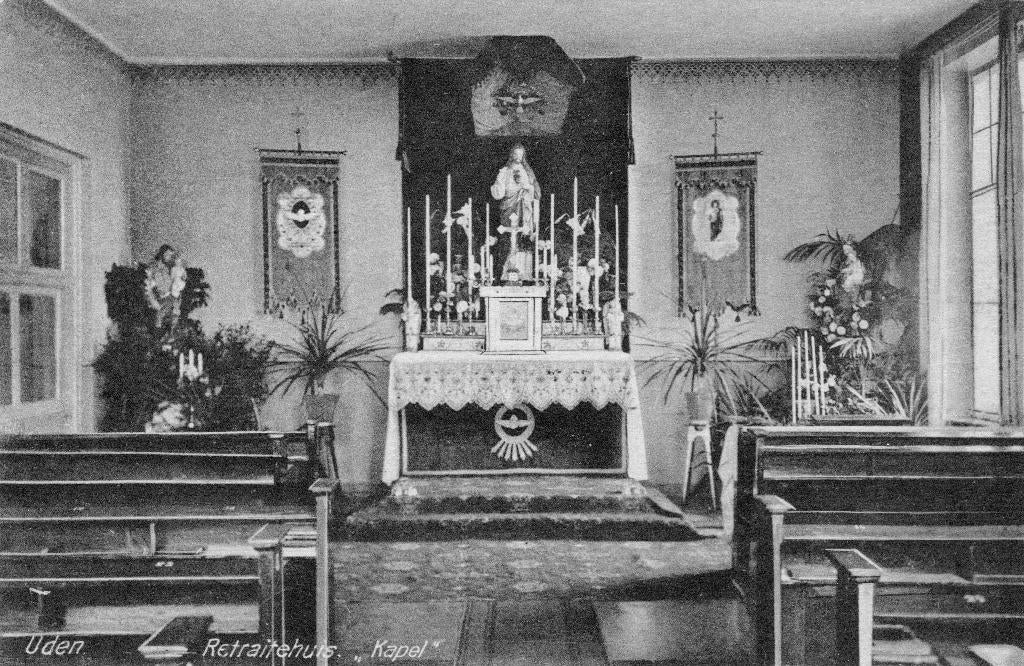 ansichtkaart Retraitehuis Uden uit 1921, Ophalen of Verzenden, 1920 tot 1940, Gelopen, Noord-Brabant