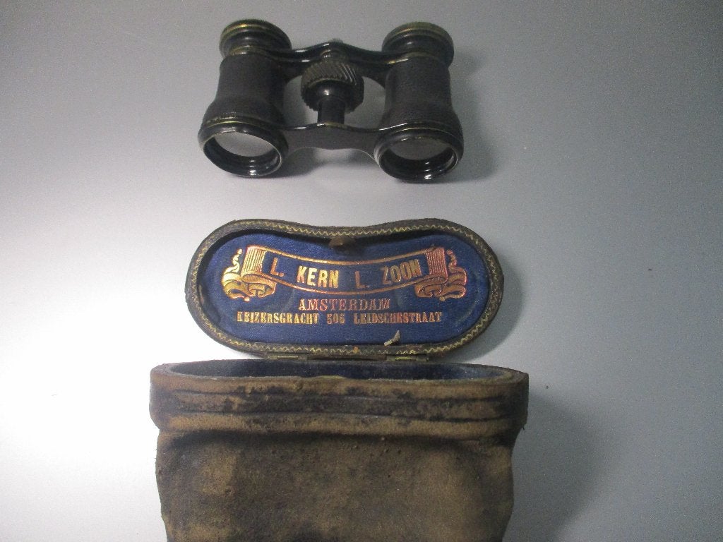 Antieke toneelkijker in foudraal  Amsterdam, Ophalen of Verzenden