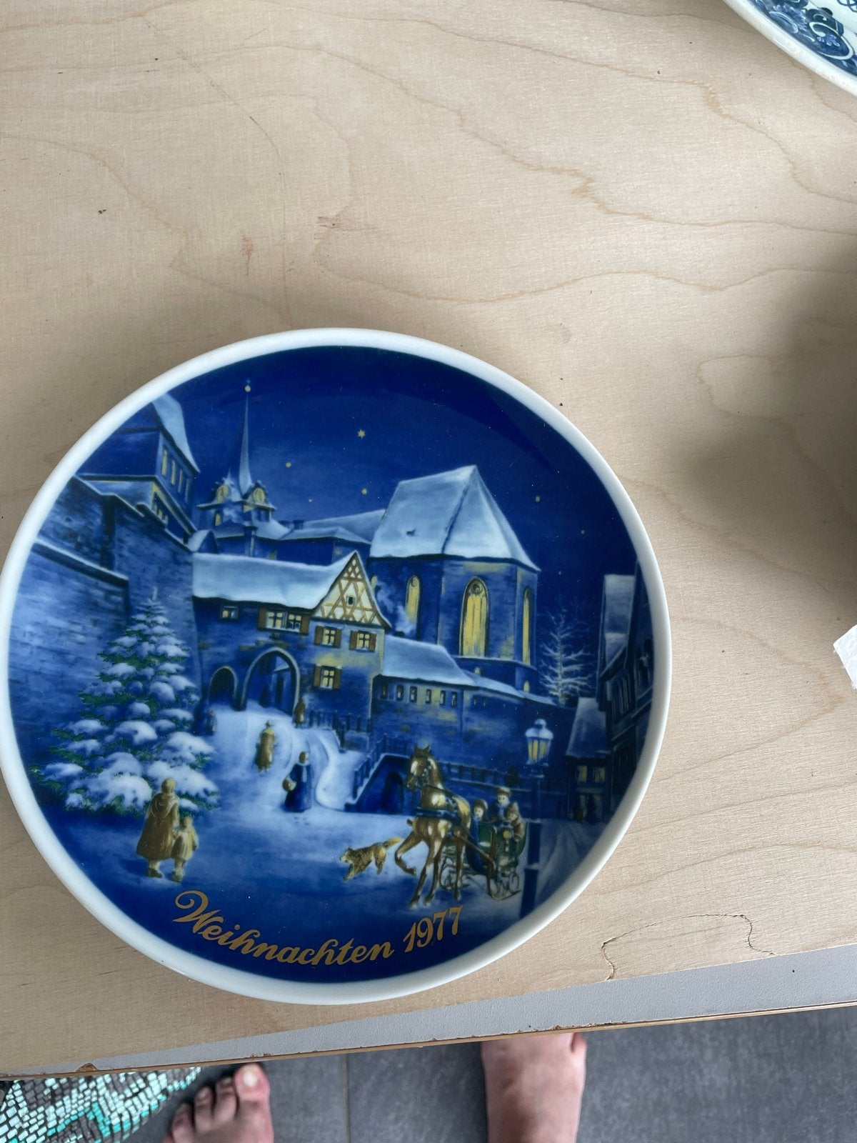 Vintage Royal Tettau Kerstbord 1977 - Decoratief, Antiek en Kunst, Ophalen of Verzenden