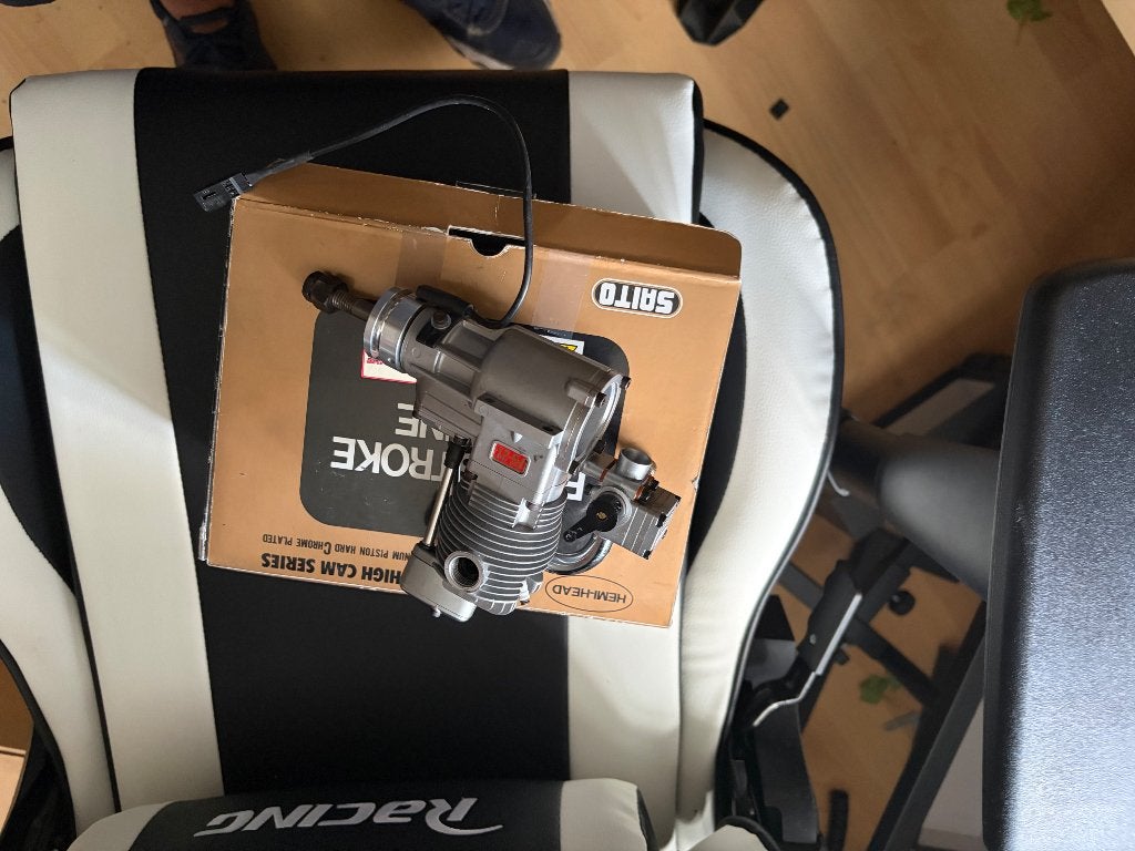 Saito FG fourstroke benzine motor te koop, Ophalen of Verzenden, Zo goed als nieuw, Benzine