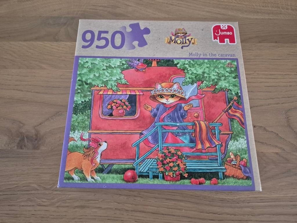 Molly in the caravan puzzel, Ophalen of Verzenden, 500 t/m 1500 stukjes, Zo goed als nieuw