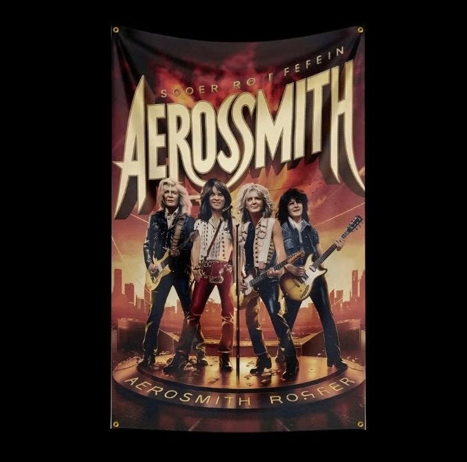 Grote vlaggen Aerosmith (150x90cm), Ophalen of Verzenden, Nieuw