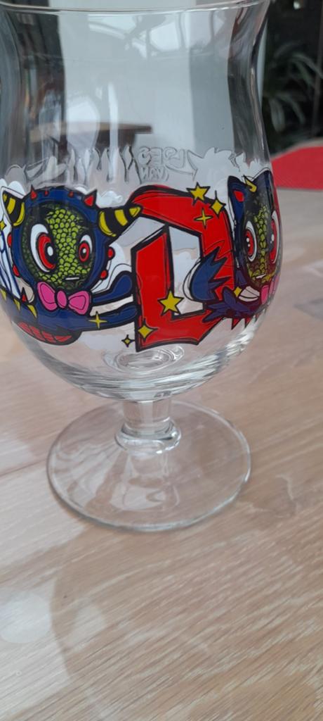 Duvel bierglas Loes van Delft  Design, Ophalen of Verzenden, Nieuw, Glas of Glazen, Duvel