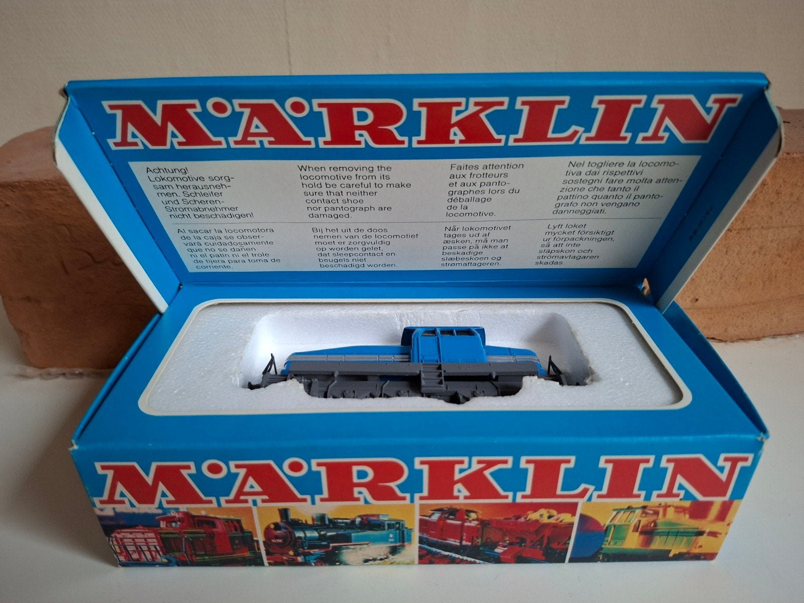 Märklin Locomotief 3078  (Blauw ) in OVP, Wisselstroom, Gebruikt, Locomotief, Ophalen of Verzenden