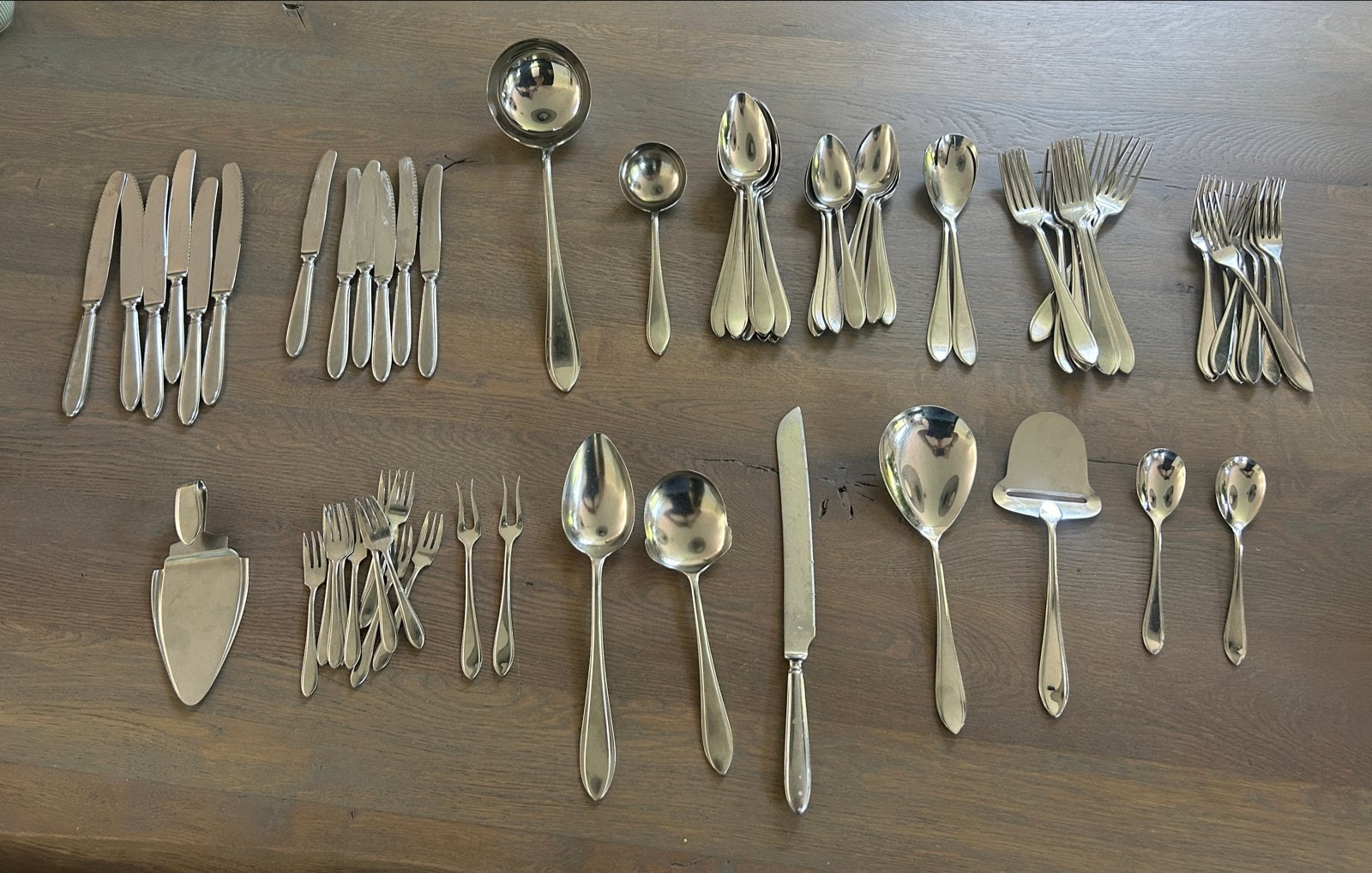Uitgebreid Gero Zilmeta 718 "Puntfilet" bestekset (1962), Ophalen of Verzenden