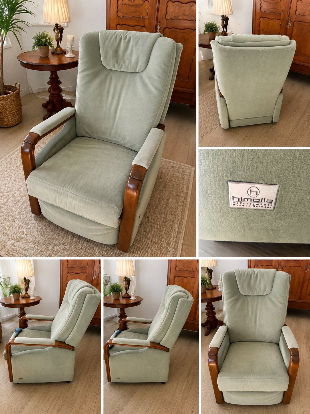 Himolla Relaxfauteuil - Comfortabele Groene Stoel, Gebruikt, 75 tot 100 cm, Ophalen of Verzenden, Stof