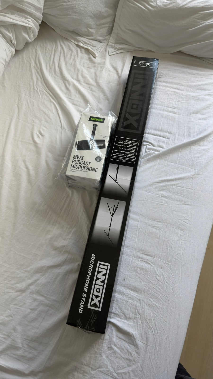 NIEUW! 2x SHURE MV7X MICROFOON SET, PODCAST, AUDIENT EVO4, Ophalen of Verzenden, Nieuw, Studiomicrofoon