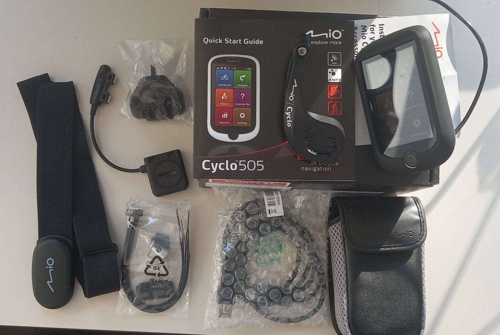 Mio 505 HC uitgebreide set incl doos, Ophalen of Verzenden, Draadloos, Zo goed als nieuw