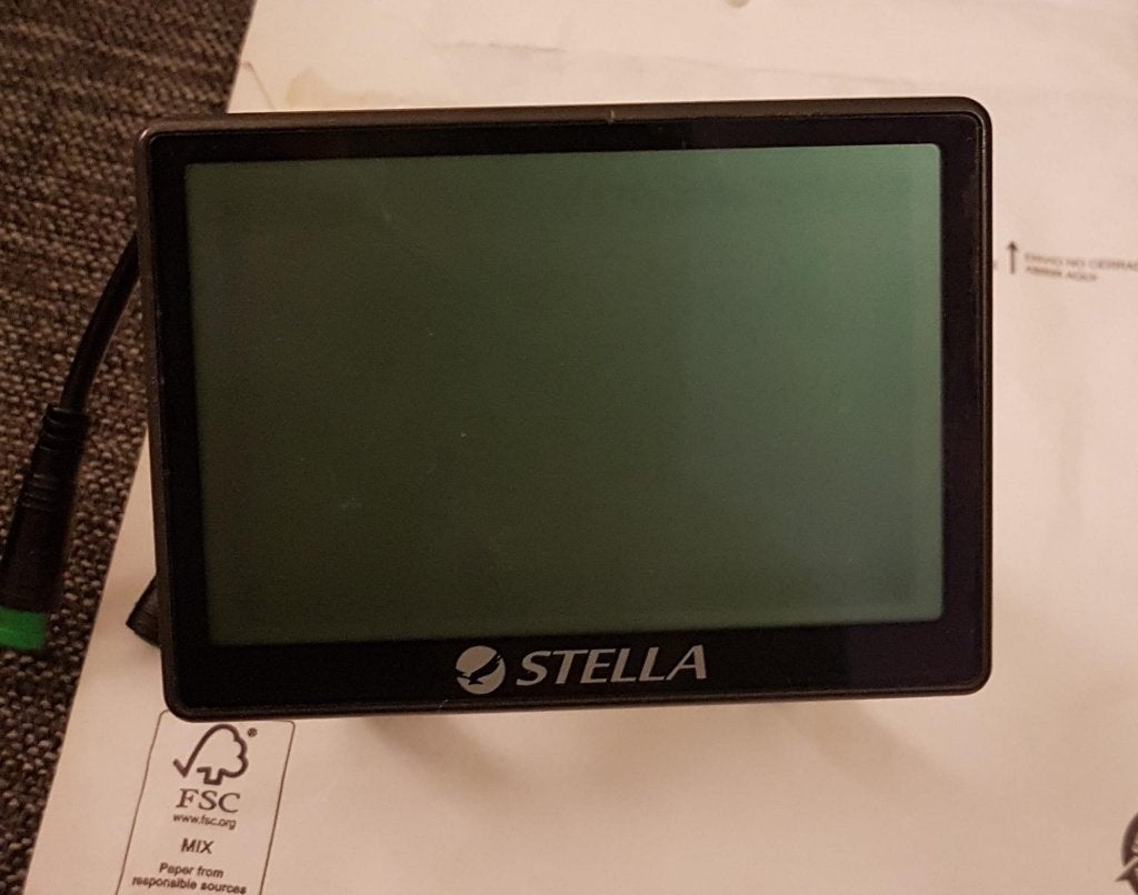stella  elektrische display, Ophalen