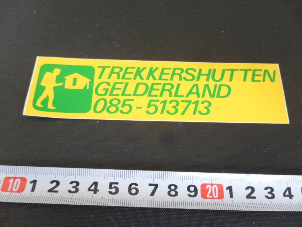 sticker arnhem trekkershutten gelderland logo *, Ophalen of Verzenden, Zo goed als nieuw