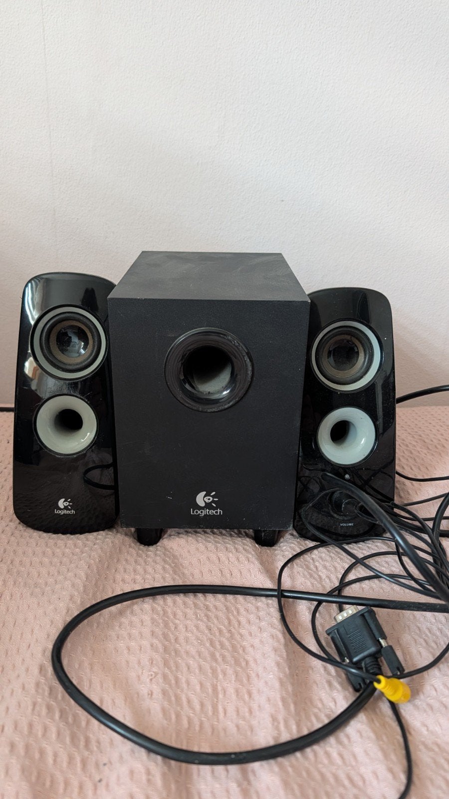 Logitech Z323 2.1 Luidsprekerset met subwoofer, Computers en Software, Pc speakers, Ophalen of Verzenden, Gebruikt, Audiokanaal 2.1
