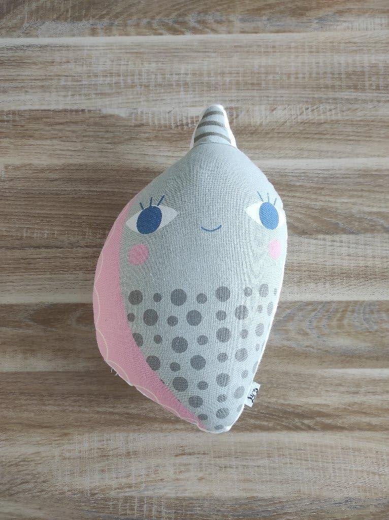Petit Monkey kussen knuffel decoratie Shell Suzy Ultman, Ophalen of Verzenden, Zo goed als nieuw, Overige merken, Kleed of Kussen