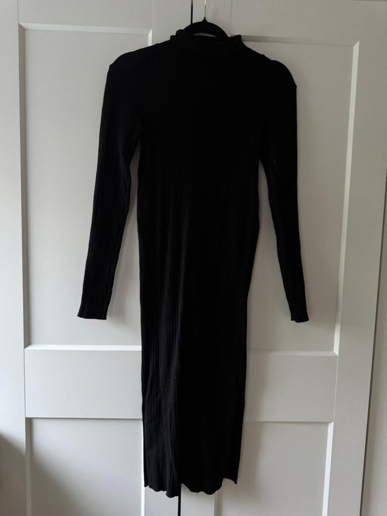 Zwarte lange jurk stretch S, My jewellery, Kleding | Dames, Jurken, Zwart, Ophalen of Verzenden, Zo goed als nieuw, Maat 36 (S)