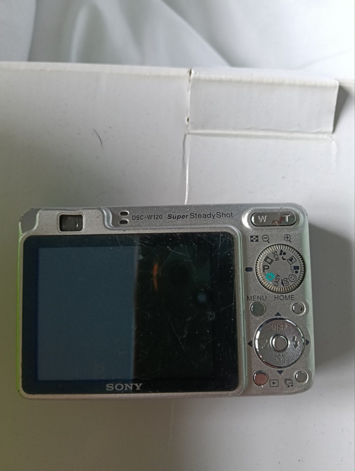 Sony Cyber-shot DSC-W120 Compactcamera - Zilver, Audio, Tv en Foto, Beeldstabilisatie, Gebruikt, Ophalen of Verzenden, Compactcamera