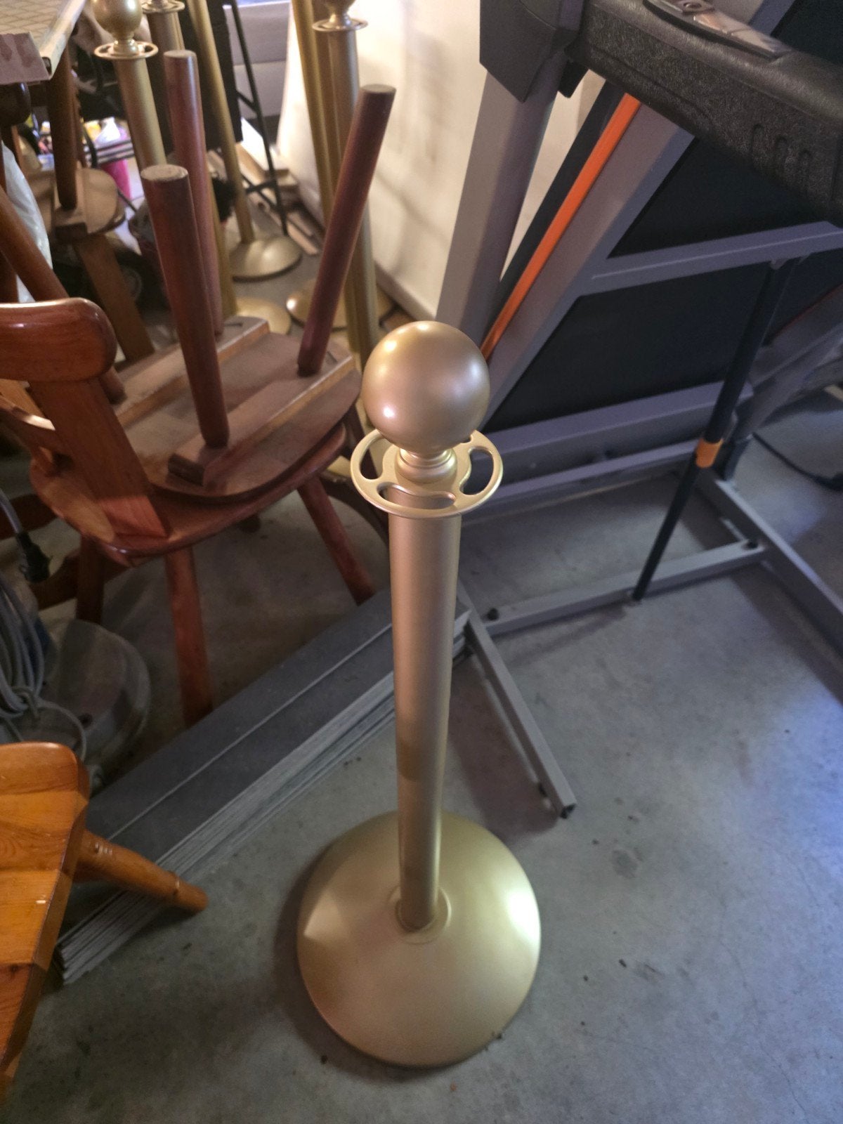 8x Gouden Afzetpaal - Ideaal voor Feesten en Evenementen, Ophalen of Verzenden, Gebruikt, Versiering, Overige