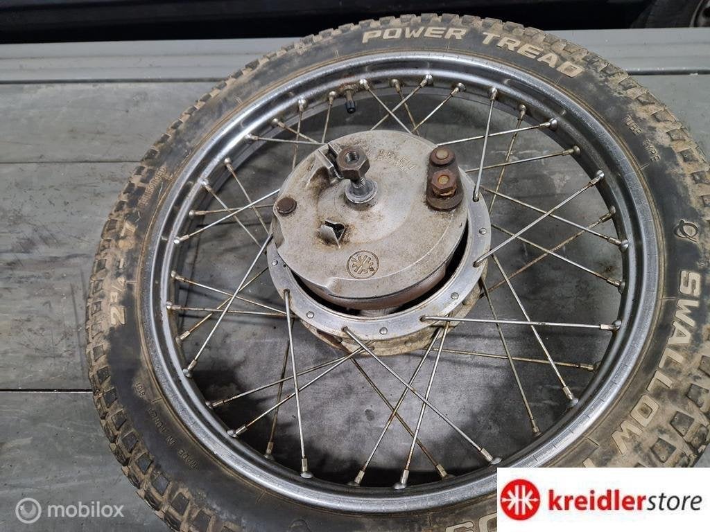 Kreidler RS voorwiel met 160 mm Leleu grote naaf, Fietsen en Brommers, Brommeronderdelen | Kreidler, Gebruikt, Kreidler, Ophalen of Verzenden