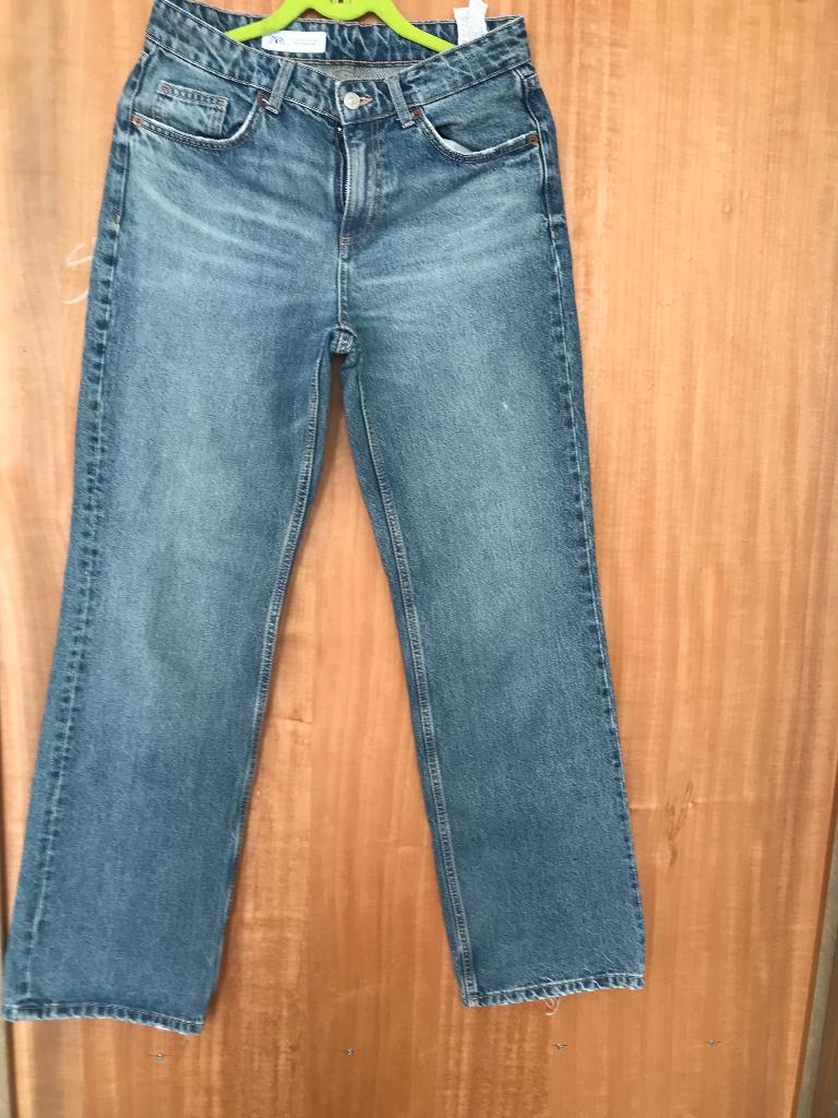 Zara high waist jeans donkerblauw maat 38, Blauw, Zara, Ophalen of Verzenden, Zo goed als nieuw