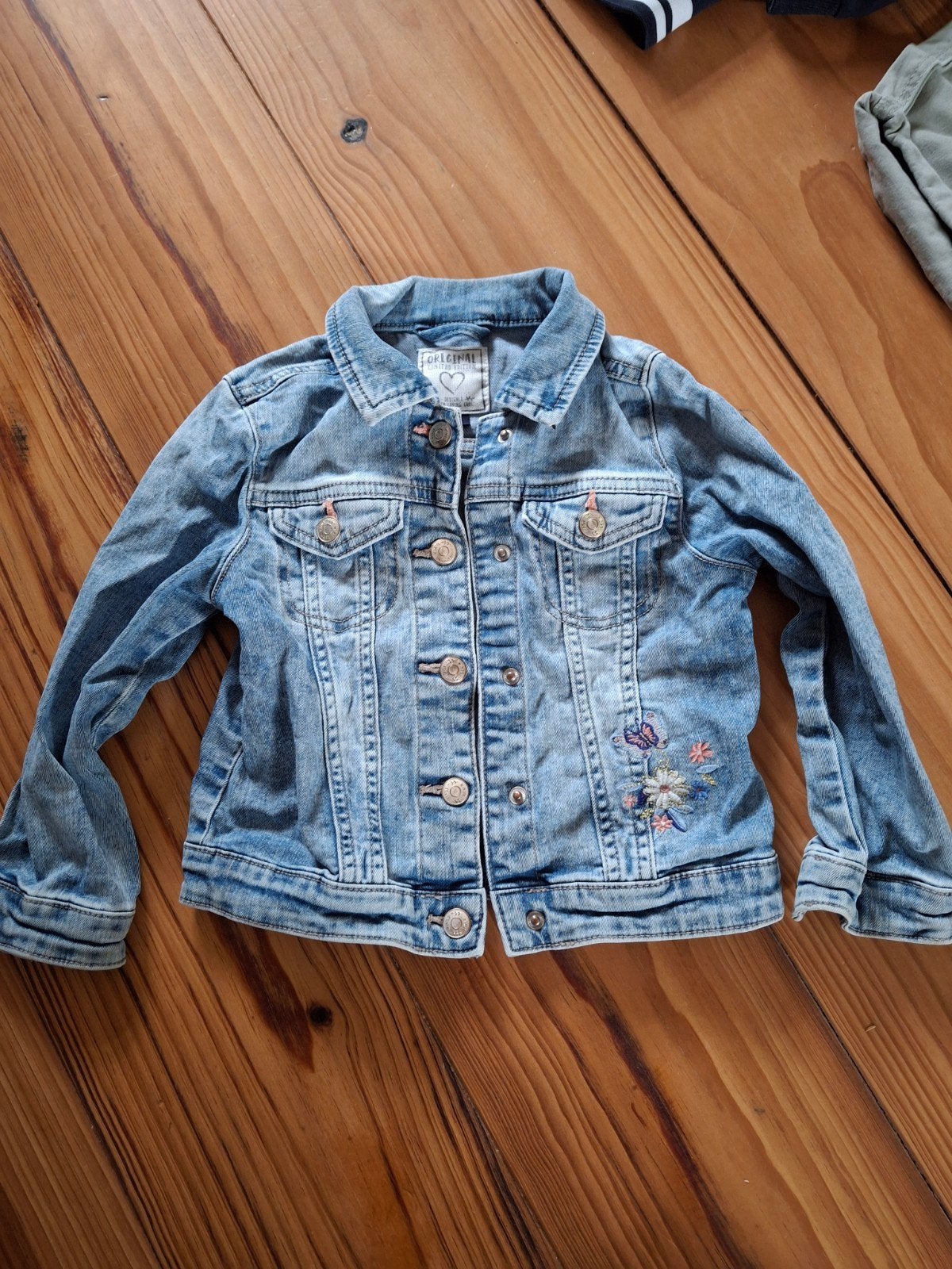 Spijkerjack meisje mt 104, Kinderen en Baby's, Kinderkleding | Maat 104, Ophalen of Verzenden, Meisje, Jurk of Rok