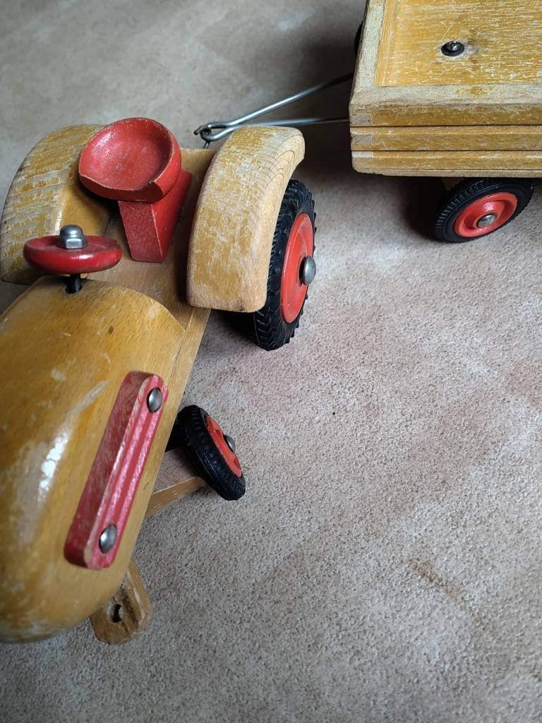 Houten trekker, Ophalen, Gebruikt
