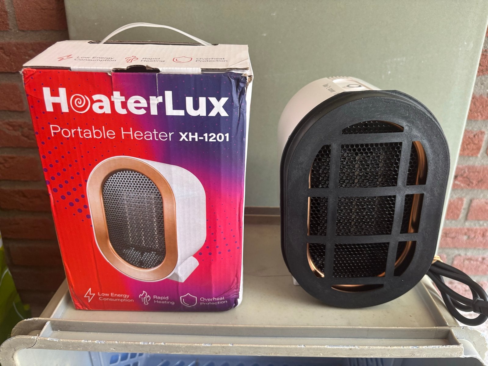 H@aterLux Draagbare Kachel XH-1201 - Zo goed als nieuw, Minder dan 30 cm, Kachel, Minder dan 60 cm, Ophalen of Verzenden