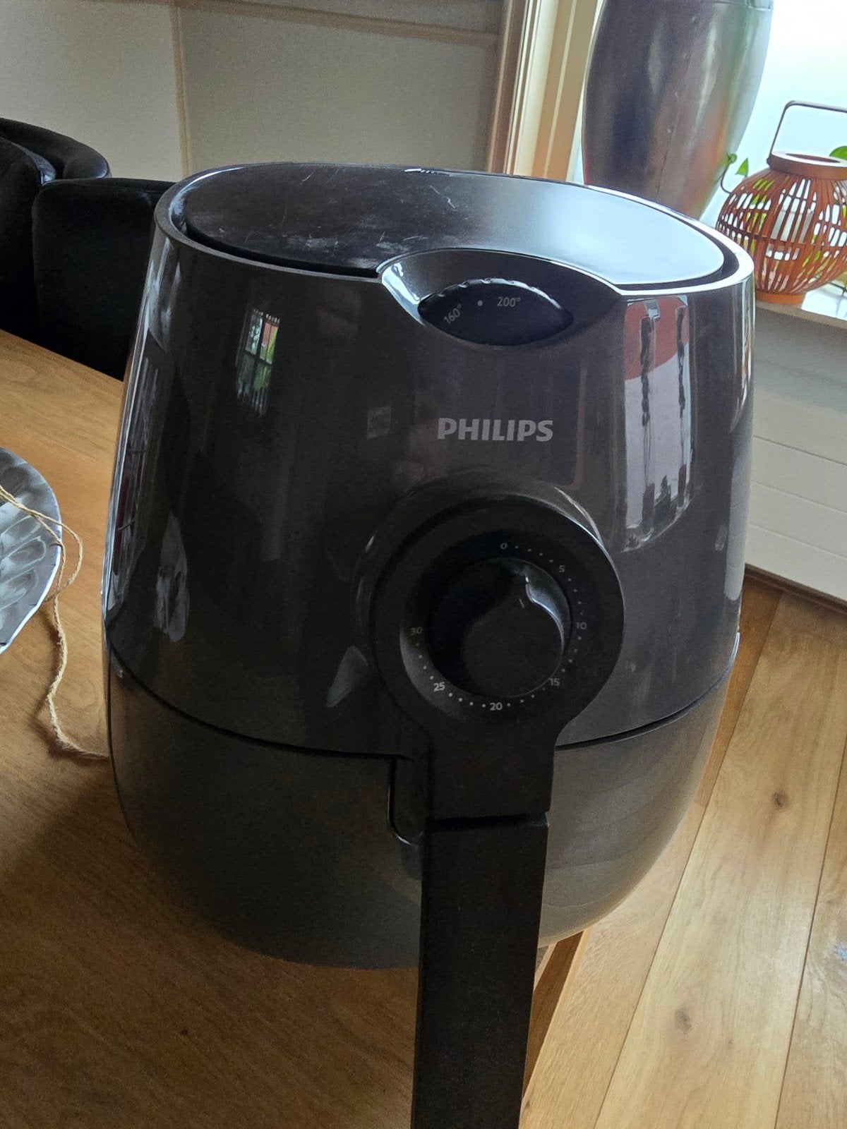 Philips Airfryer HD9216/40 - Grijs, Ophalen of Verzenden, Zo goed als nieuw
