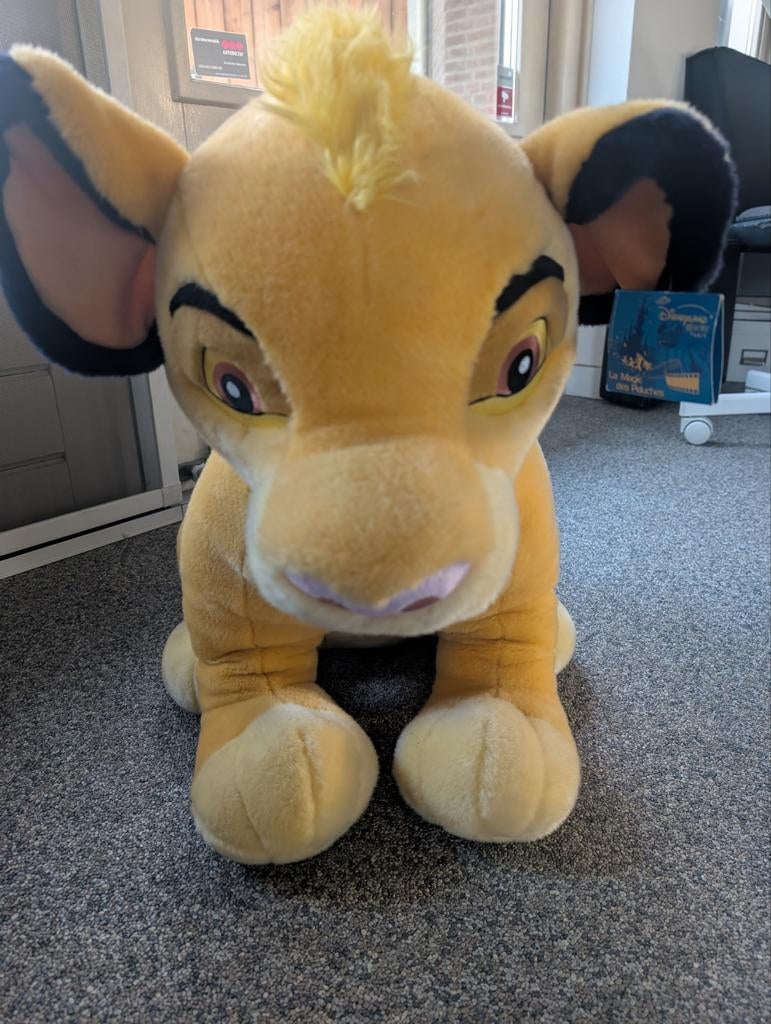 Grote Simba knuffel uit Disney's De Leeuwenkoning, Ophalen, Disney, Disney, Geel