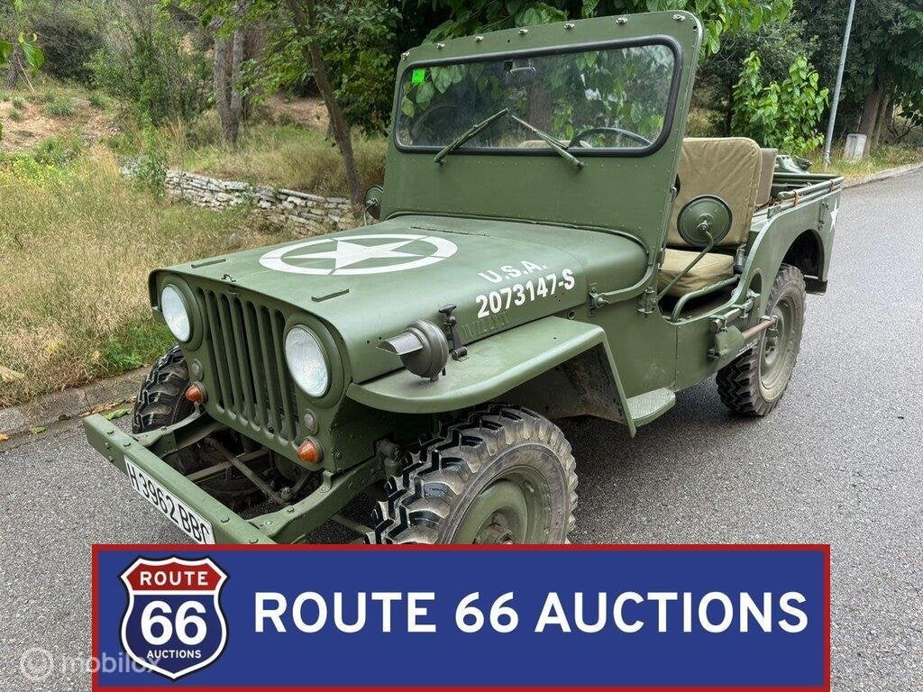 Willys Jeep CJ-2A | 1954 | Route 66 Auctions, Auto's, Overige merken, Overige carrosserieën, Zwart, Bedrijf
