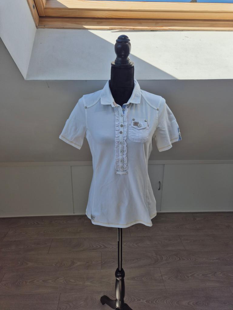 Polo shirtje. Maat 38, Maat 38/40 (M), Verzenden, Scarva, Wit